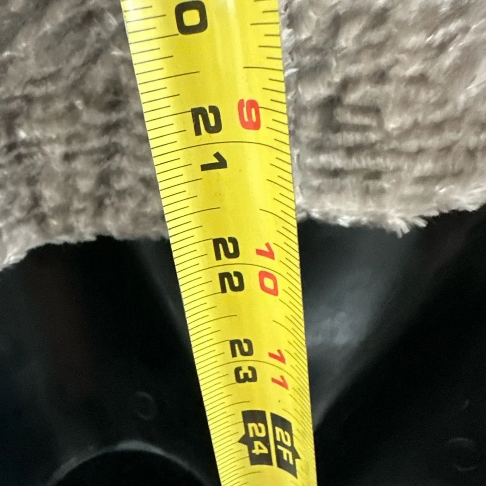 INC International Concepts Gray Faux Fur Varsity Jacket - Picture 10 of 11